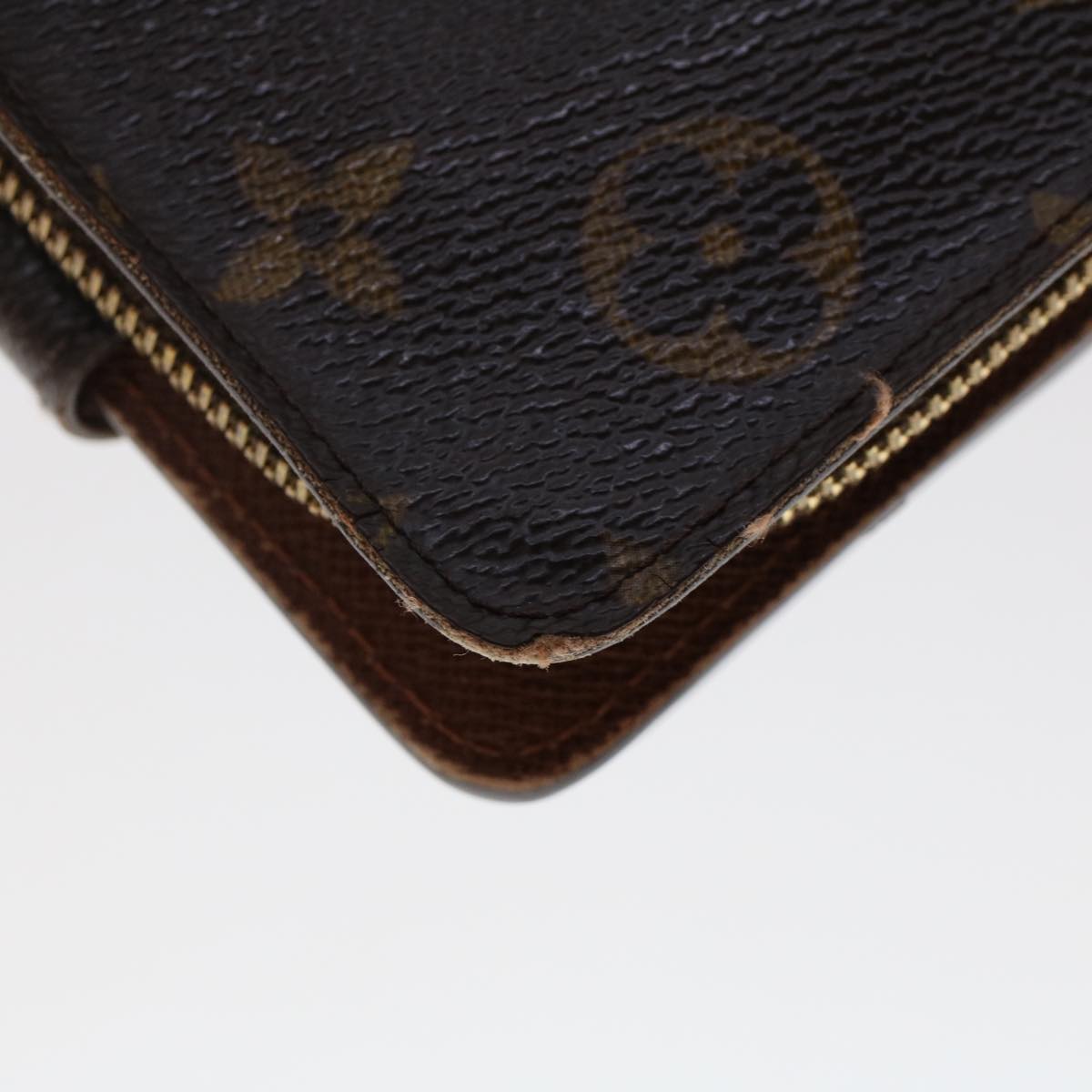 LOUIS VUITTON Monogram Compact Zip Wallet M61667 LV Auth 48893