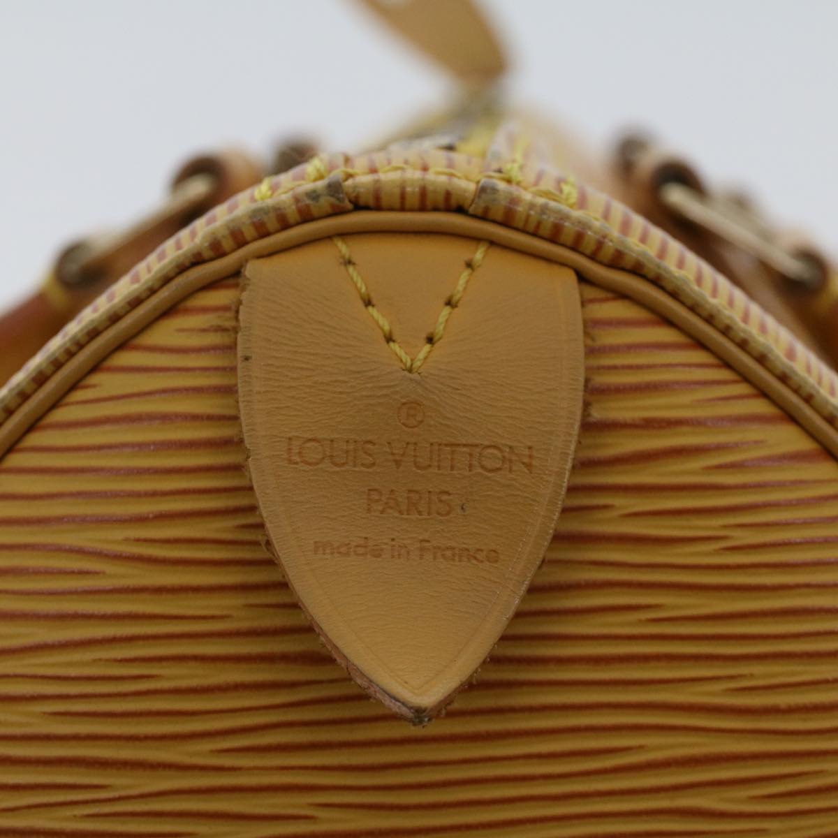 LOUIS VUITTON Epi Speedy 25 Hand Bag Tassili Yellow M43019 LV Auth 48899