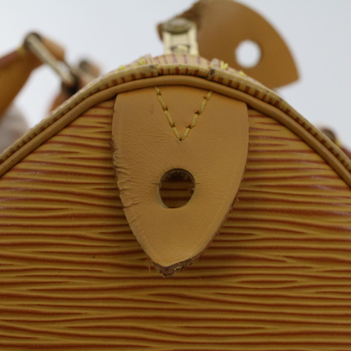 LOUIS VUITTON Epi Speedy 25 Hand Bag Tassili Yellow M43019 LV Auth 48899