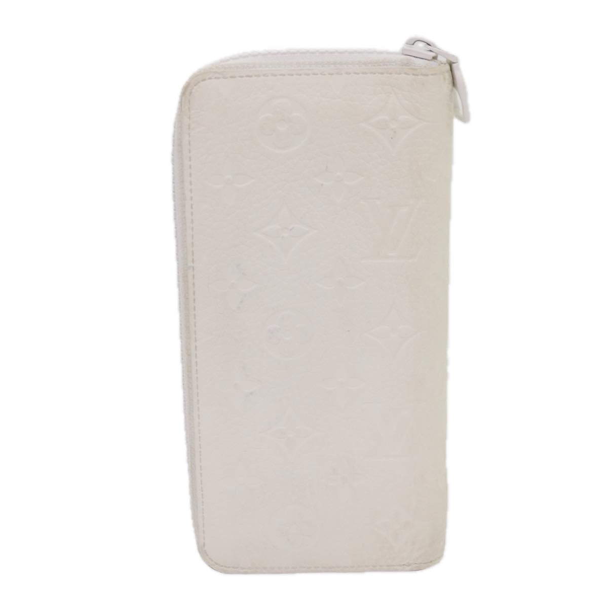 LOUIS VUITTON Monogram Empreinte Zippy Wallet Vertical Neige M80337 Auth 48911 - 0