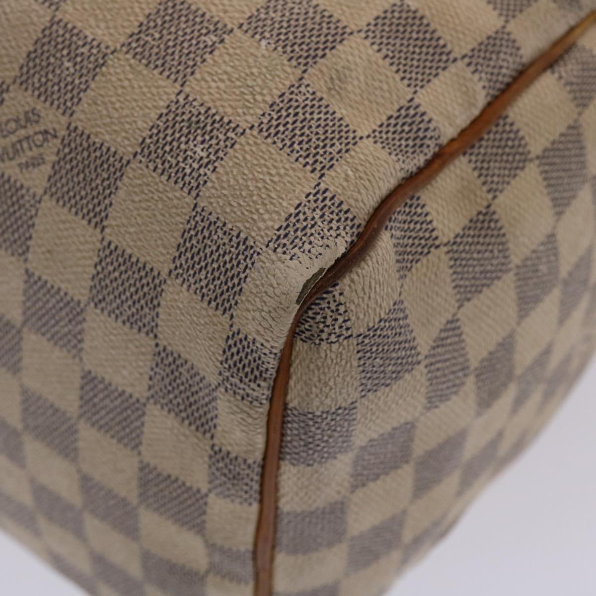 LOUIS VUITTON Damier Azur Speedy 30 Hand Bag N41533 LV Auth 49016