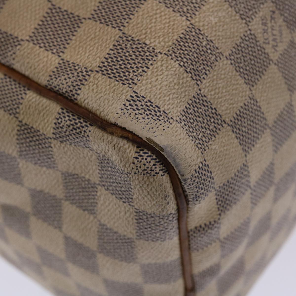 LOUIS VUITTON Damier Azur Speedy 30 Hand Bag N41533 LV Auth 49016