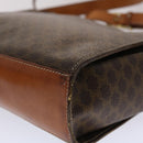 CELINE Macadam Canvas Shoulder Bag PVC Leather Brown Auth 49113-17