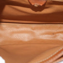 CELINE Macadam Canvas Umhängetasche PVC Leder Braun Auth 49113-11