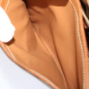 CELINE Macadam Canvas Shoulder Bag PVC Leather Brown Auth 49113-24