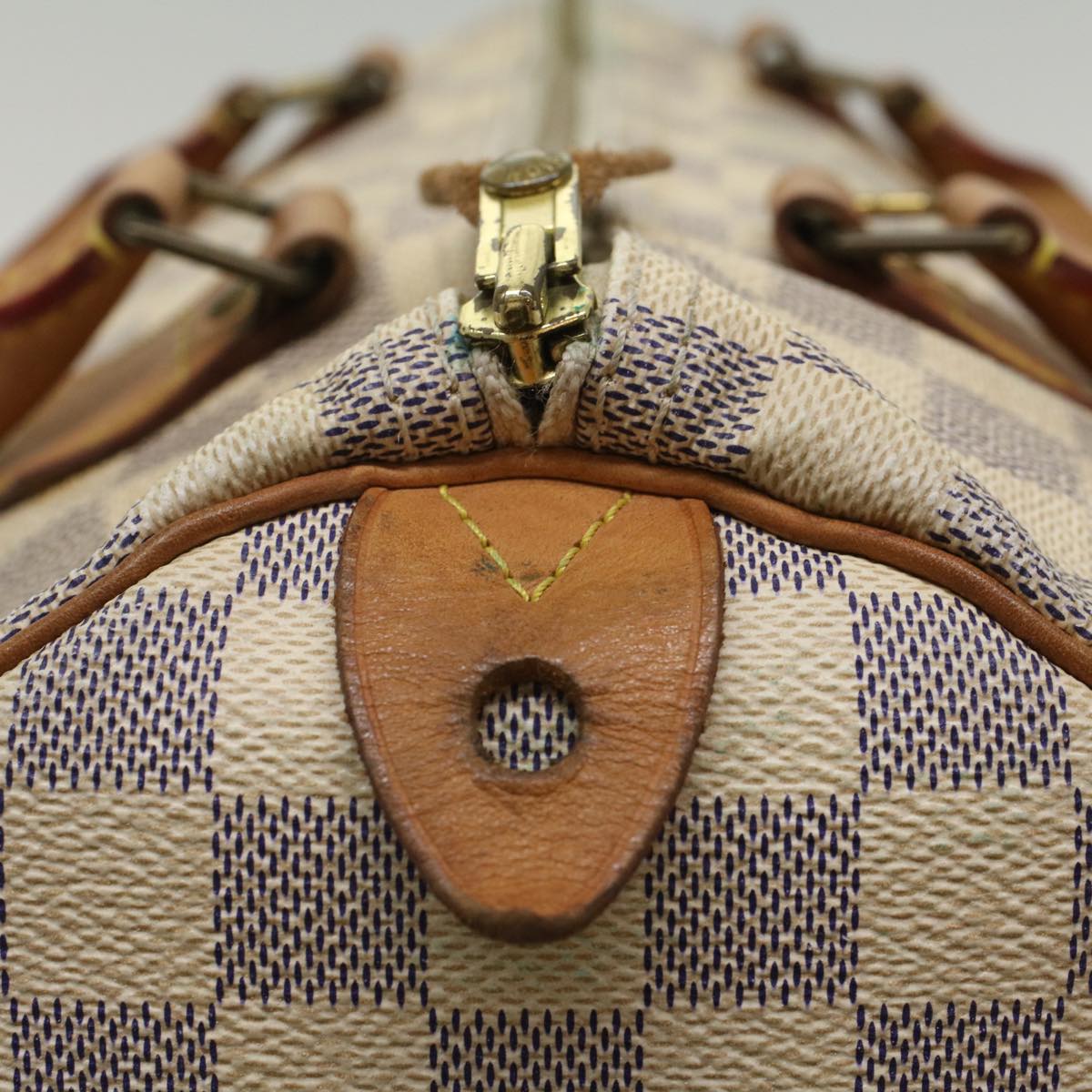 LOUIS VUITTON Damier Azur Speedy 30 Hand Bag N41533 LV Auth 49232