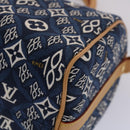LOUIS VUITTON Jaguar Speedy Bandouliere 25 Bag 2way Blue M57400 LV Auth 49248S-8