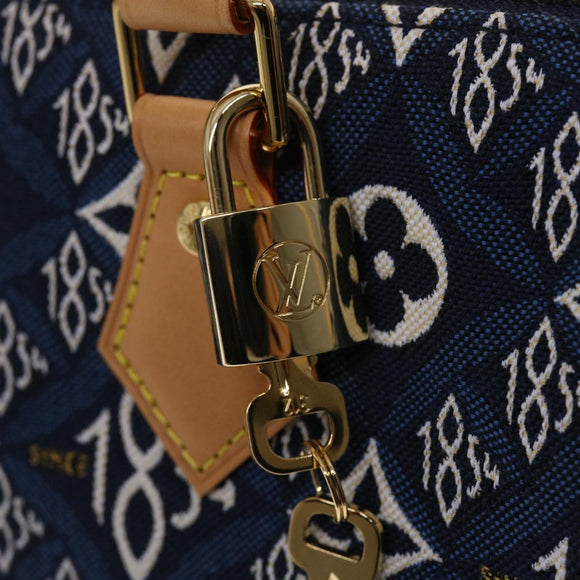 LOUIS VUITTON Jaguar Speedy Bandouliere 25 Bag 2way Blue M57400 LV Auth 49248S