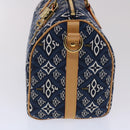 LOUIS VUITTON Jaguar Speedy Bandouliere 25 Bag 2way Blue M57400 LV Auth 49248S-3