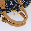 LOUIS VUITTON Jaguar Speedy Bandouliere 25 Bag 2way Blue M57400 LV Auth 49248S-7