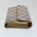 LOUIS VUITTON Damier Azur Portefeuille Alexandra Wallet N63068 LV Auth 49324-4