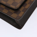 LOUIS VUITTON Damier Ebene Monceau 28 Hand Bag SPO 2way N48088 LV Auth 49347-16