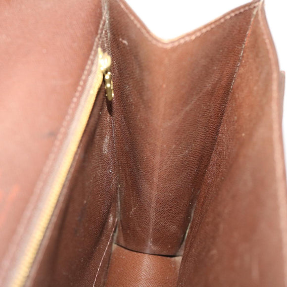 LOUIS VUITTON Damier Ebene Monceau 28 Hand Bag SPO 2way N48088 LV Auth 49347