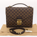 LOUIS VUITTON Damier Ebene Monceau 28 Hand Bag SPO 2way N48088 LV Auth 49347-12