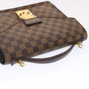 LOUIS VUITTON Damier Ebene Monceau 28 Hand Bag SPO 2way N48088 LV Auth 49347-6