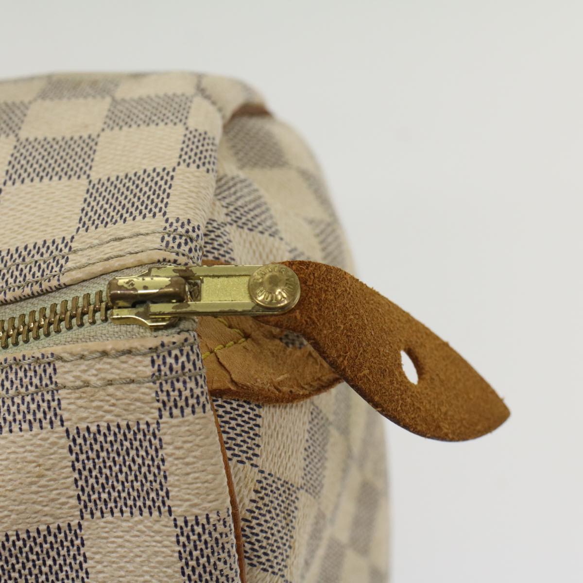 LOUIS VUITTON Damier Azur Speedy 30 Hand Bag N41533 LV Auth 49351