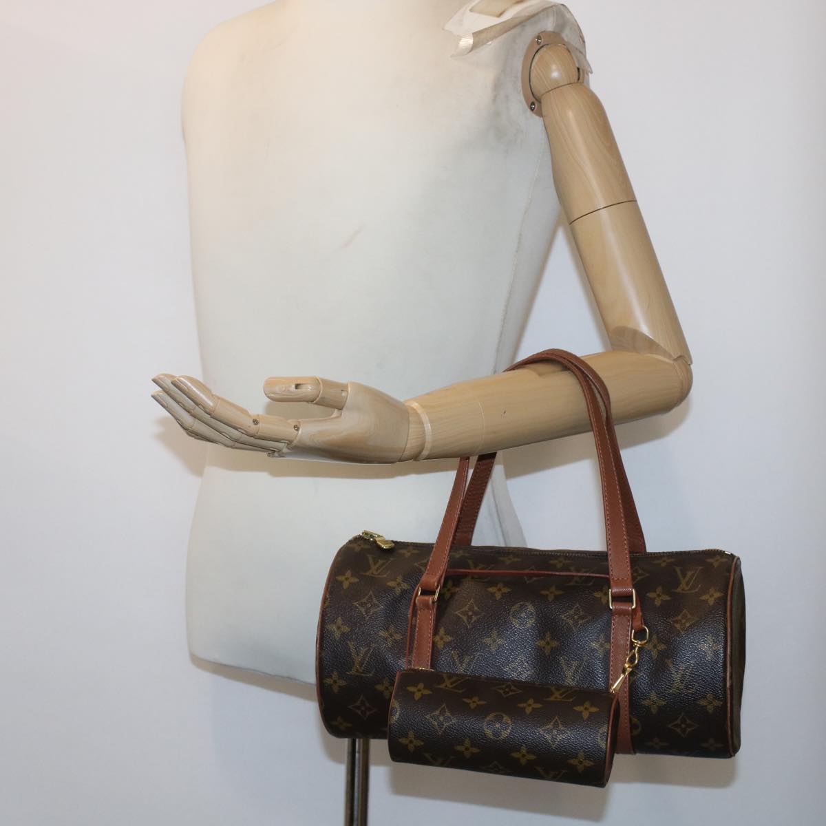 LOUIS VUITTON Monogram Papillon 30 Hand Bag M51385 LV Auth 49406