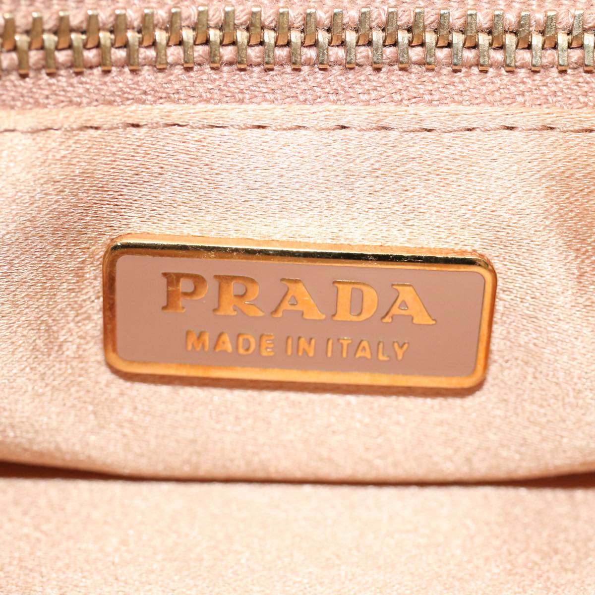 PRADA Hand Bag Satin Pink Auth 49415