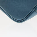 HERMES Purum 20 Hand Bag Leather Light Blue Auth 49423SAM-16