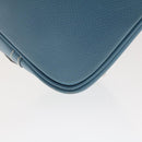 HERMES Purum 20 Hand Bag Leather Light Blue Auth 49423A-17