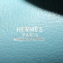 HERMES Purum 20 Hand Bag Leather Light Blue Auth 49423SAM-18