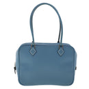 HERMES Purum 20 Hand Bag Leather Light Blue Auth 49423SAM-13