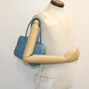 HERMES Purum 20 Hand Bag Leather Light Blue Auth 49423SAM-21