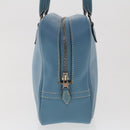 HERMES Purum 20 Hand Bag Leather Light Blue Auth 49423SAM-3
