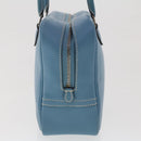 HERMES Purum 20 Hand Bag Leather Light Blue Auth 49423SAM-4