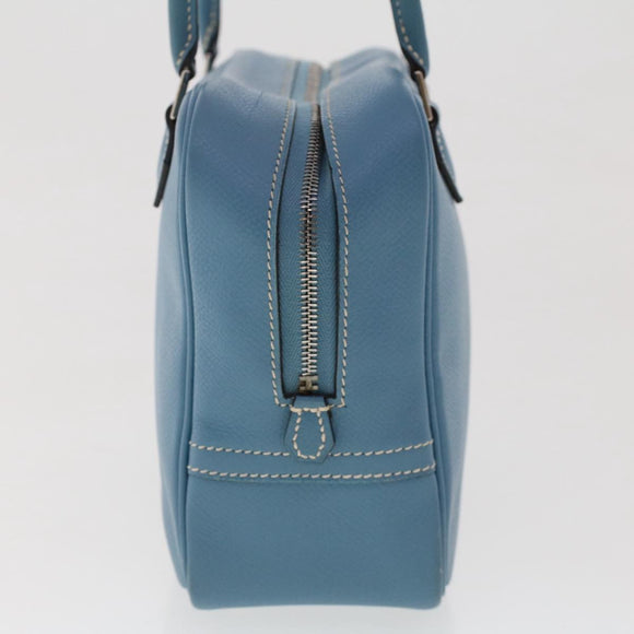 HERMES Purum 20 Hand Bag Leather Light Blue Auth 49423SAM