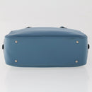 HERMES Purum 20 Hand Bag Leather Light Blue Auth 49423SAM-5
