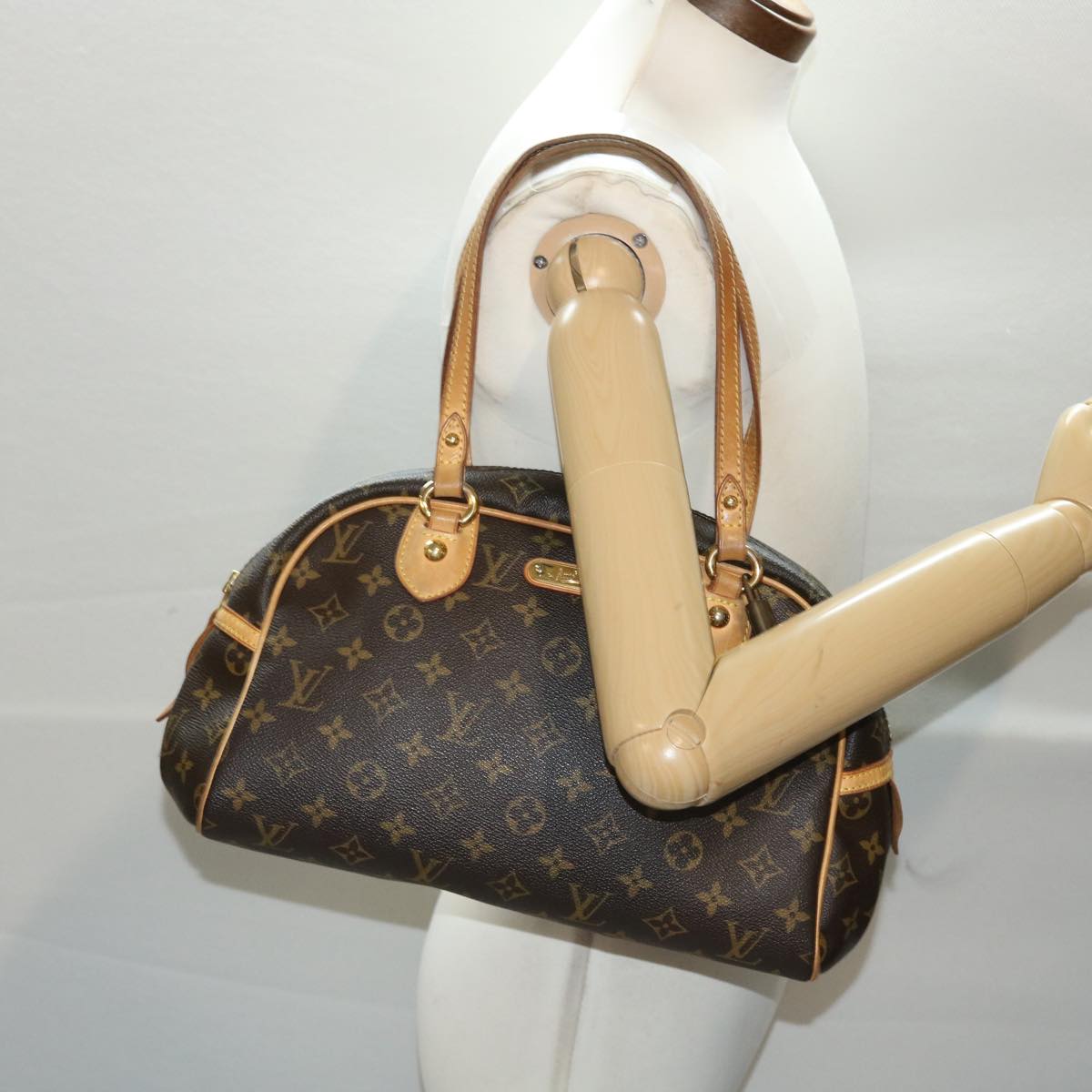 LOUIS VUITTON Monogram Montorgueil PM Hand Bag M95565 LV Auth 49427