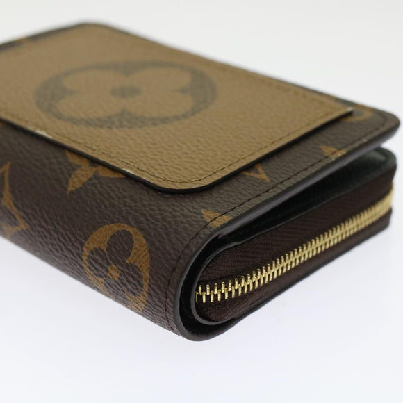 LOUIS VUITTON Monogram Reverse Portefeuille Lou Wallet M81461 LV Auth 49429S