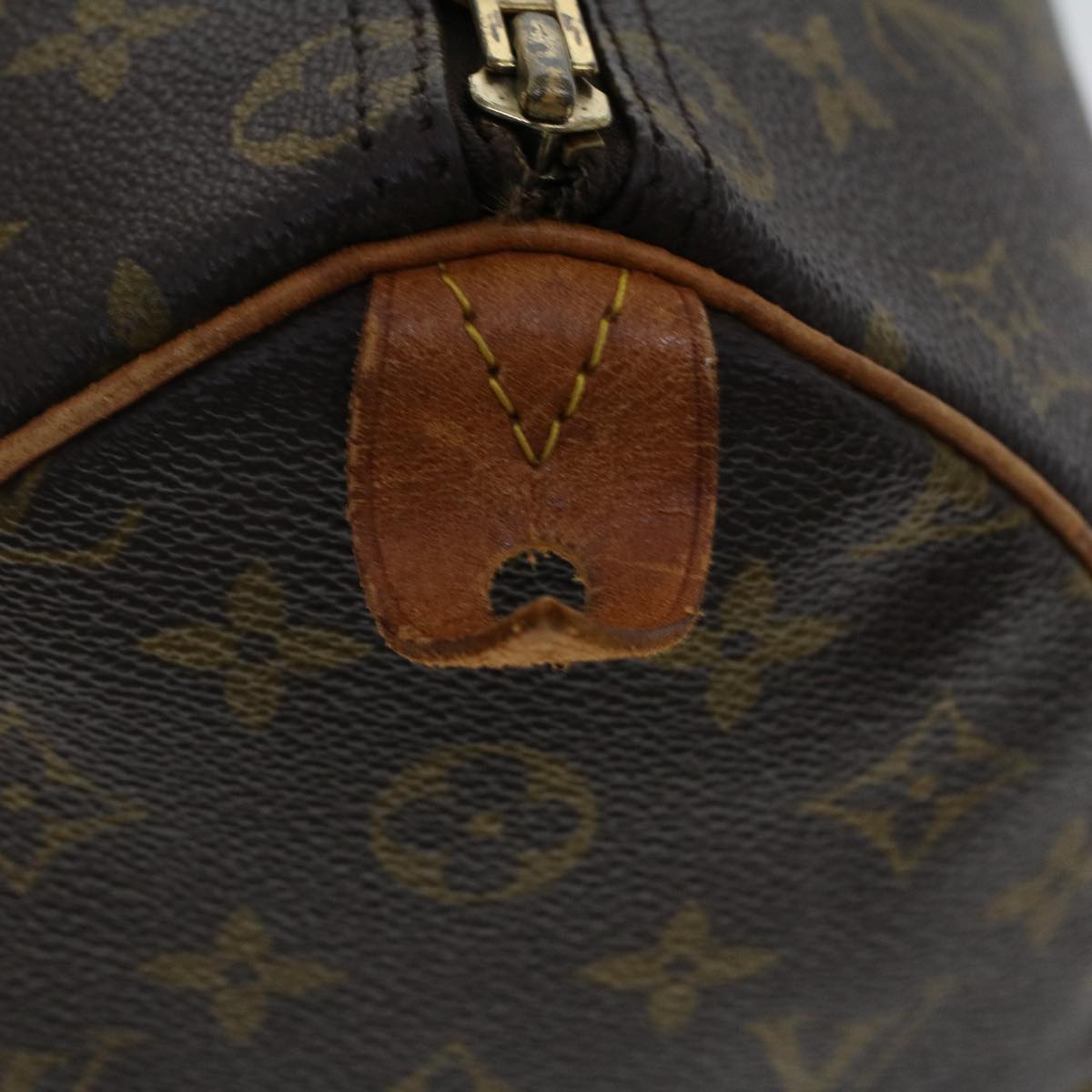 LOUIS VUITTON Monogram Speedy 35 Hand Bag M41524 LV Auth 49443