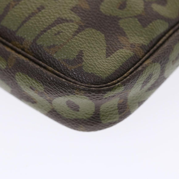 LOUIS VUITTON Monogram Graffiti Pochette Accessoires Pouch M92191 LV Auth 49463V
