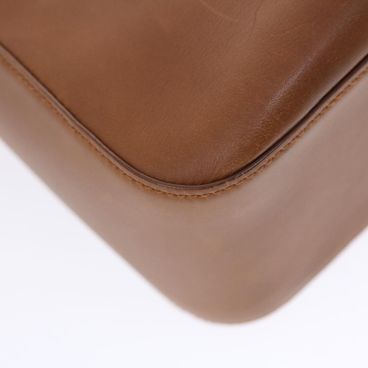 Salvatore Ferragamo Shoulder Bag Leather Brown Auth 49486