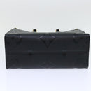 LOUIS VUITTON Monogram Empreinte On The Go MM Bag 2way Black M45595 Auth 49493SAM-5