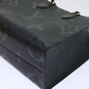 LOUIS VUITTON Monogram Empreinte On The Go MM Bag 2way Black M45595 Auth 49493SA-9