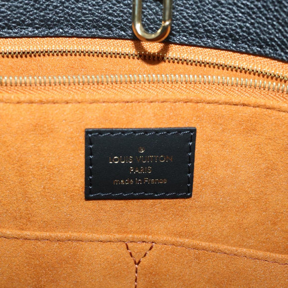 LOUIS VUITTON Monogram Empreinte On The Go MM Bag 2way Black M45595 Auth 49493SAM