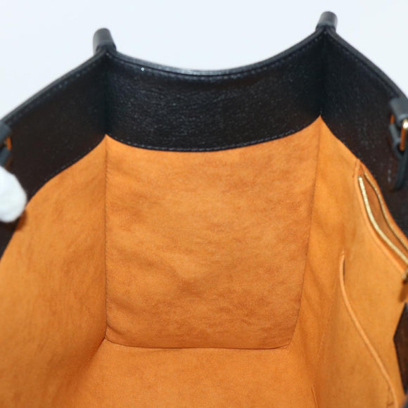 LOUIS VUITTON Monogram Empreinte On The Go MM Bag 2way Black M45595 Auth 49493SAM