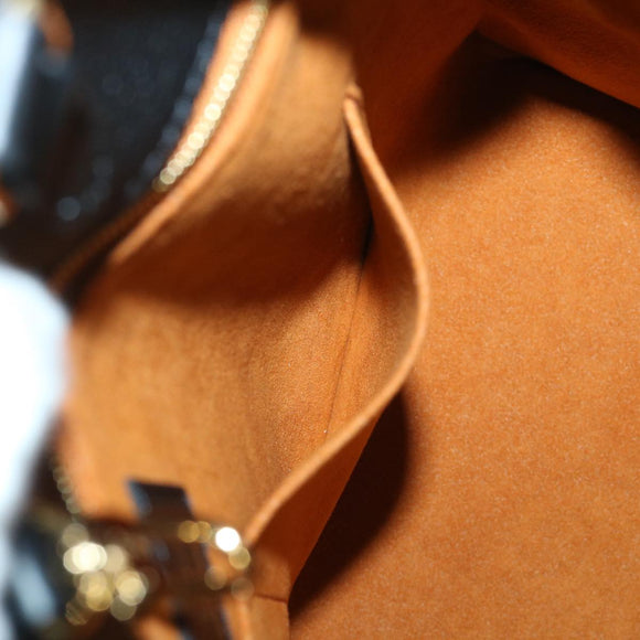 LOUIS VUITTON Monogram Empreinte On The Go MM Bag 2way Black M45595 Auth 49493SAM