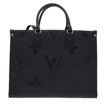 LOUIS VUITTON Monogram Empreinte On The Go MM Bag 2way Black M45595 Auth 49493SA - 0