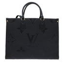 LOUIS VUITTON Monogram Empreinte On The Go MM Bag 2way Black M45595 Auth 49493SAM-2