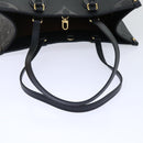 LOUIS VUITTON Monogram Empreinte On The Go MM Bag 2way Black M45595 Auth 49493SAM-8