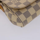 LOUIS VUITTON Damier Azur Favorit PM Shoulder Bag 2way N41277 LV Auth 49499-16