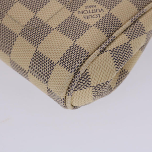LOUIS VUITTON Damier Azur Favorit PM Shoulder Bag 2way N41277 LV Auth 49499