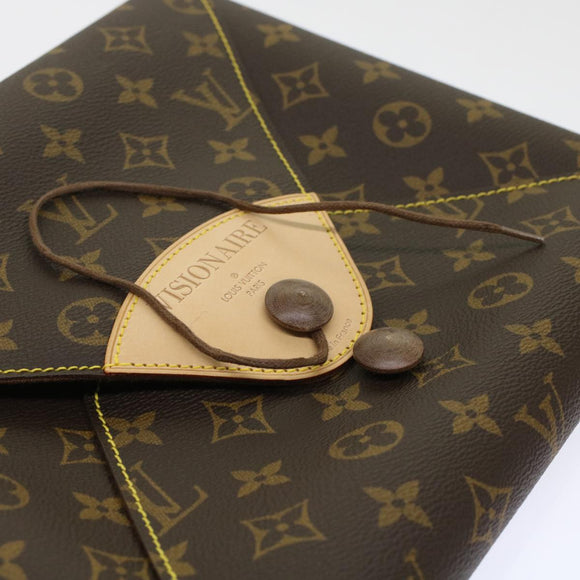 LOUIS VUITTON Monogram Visionaire Briefcase M99045 LV Auth 49525SAV