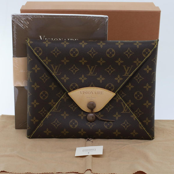 LOUIS VUITTON Monogram Visionaire Briefcase M99045 LV Auth 49525SAV
