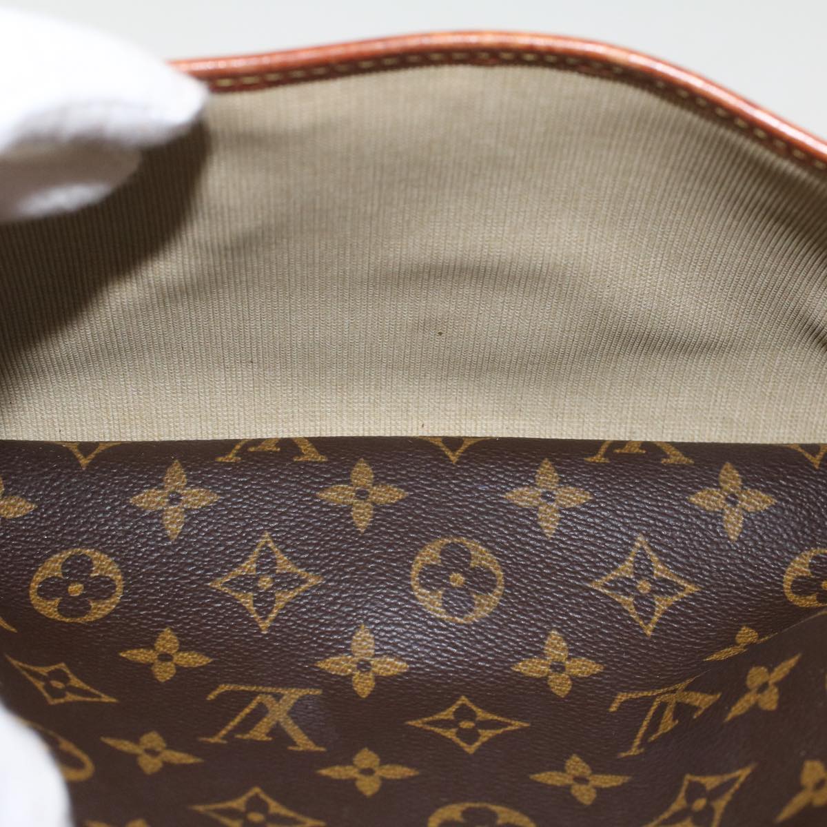 LOUIS VUITTON Monogram Deauville Hand Bag M47270 LV Auth 49540