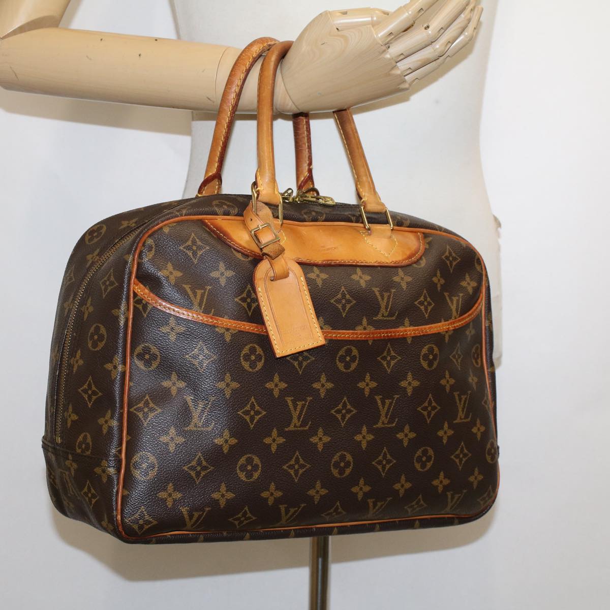 LOUIS VUITTON Monogram Deauville Hand Bag M47270 LV Auth 49540